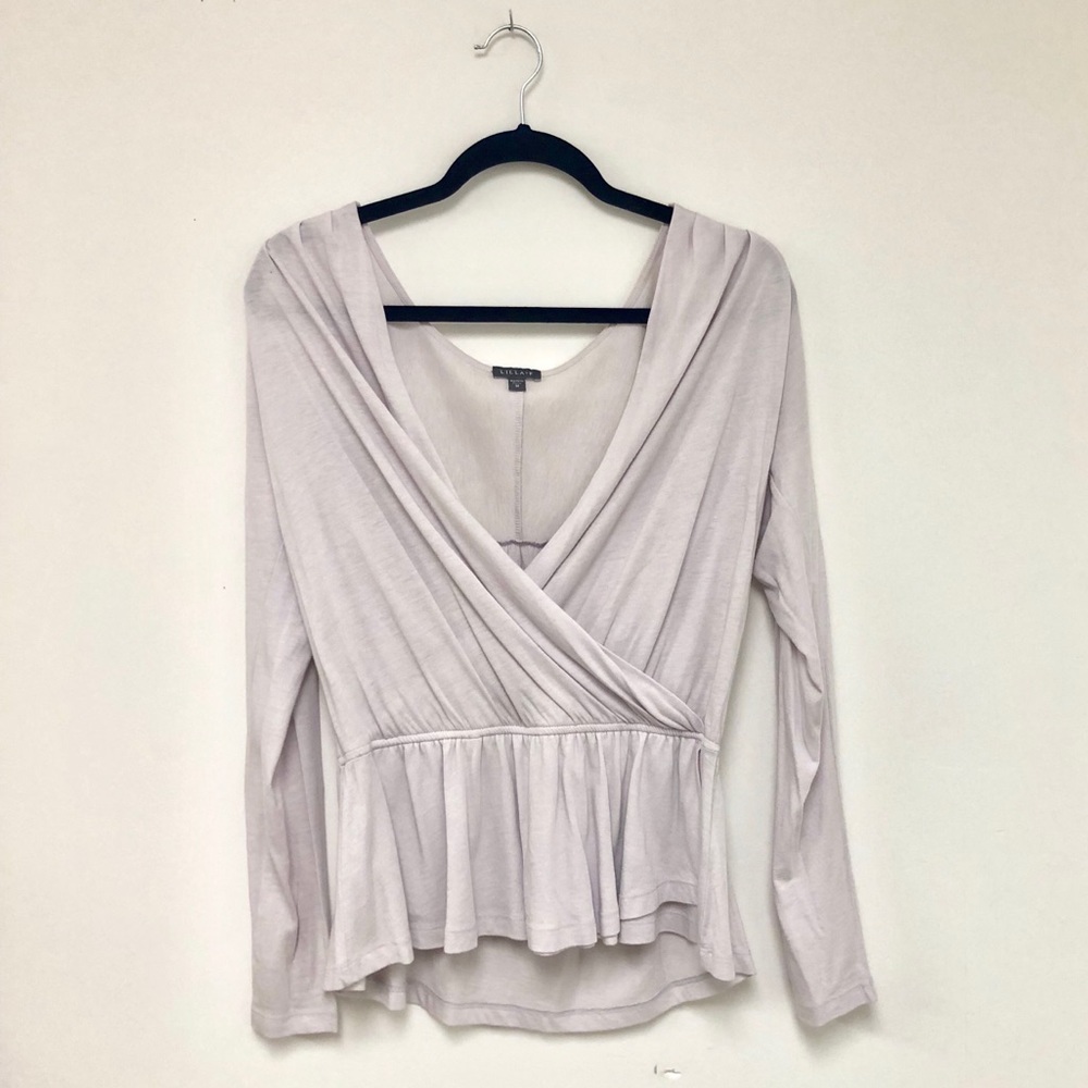 Lavender boutique, flirty blouse
